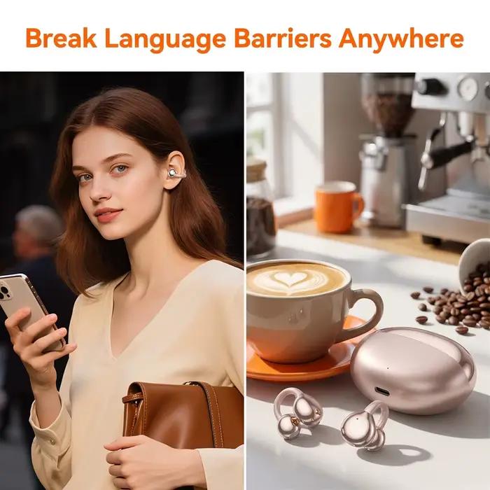 Écouteurs de traduction IA M110 : Traduction Bluetooth en temps réel