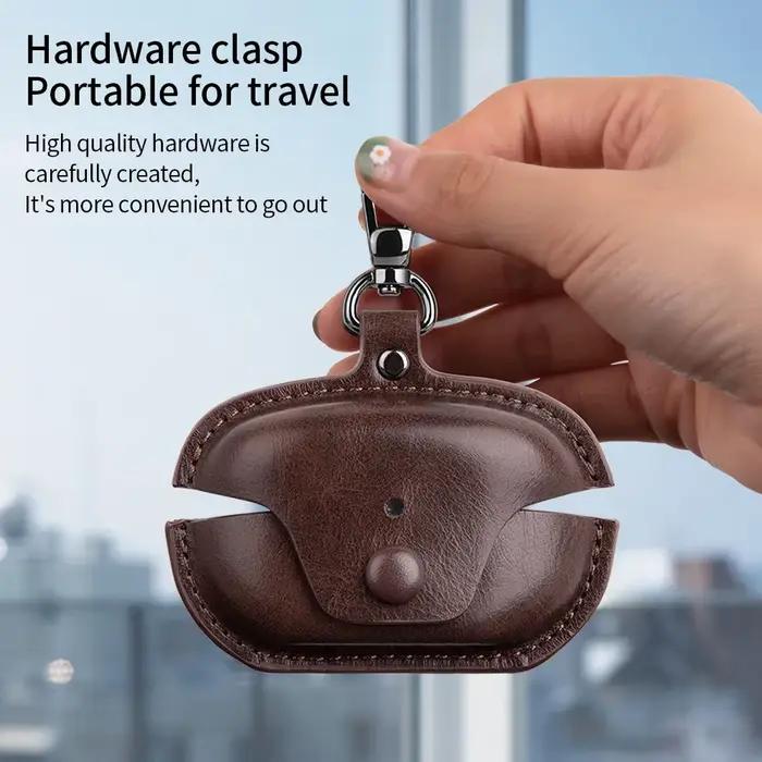 Étui en cuir pour écouteurs Bluetooth
