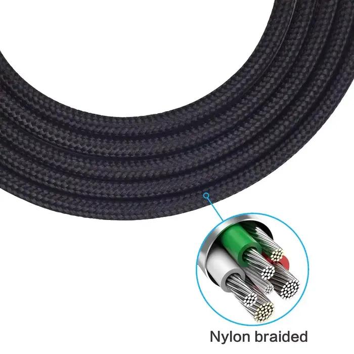 Câble d'extension de remplacement pour casques JBL Tune 600BTNC DUET NC BT 700BT 710BT 720BT 750BTNC 770NC en métal avec microphone et télécommande pour iPhone et Android occasions spéciales