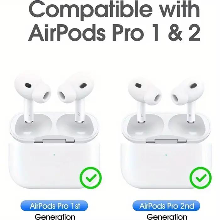 Embouts d'oreille en silicone liquide pour AirPods Pro 1 et 2 coussinets de réduction du bruit bouchons d'oreille personnalisables en plusieurs couleurs inclus stylo de nettoyage