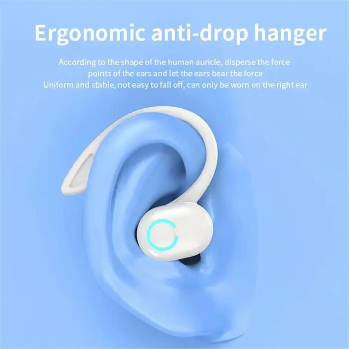 Écouteurs Bluetooth 5.2 crochet d'oreille sans fil réduction de bruit pour iPhone Samsung Xiaomi musiques et communications professionnelles