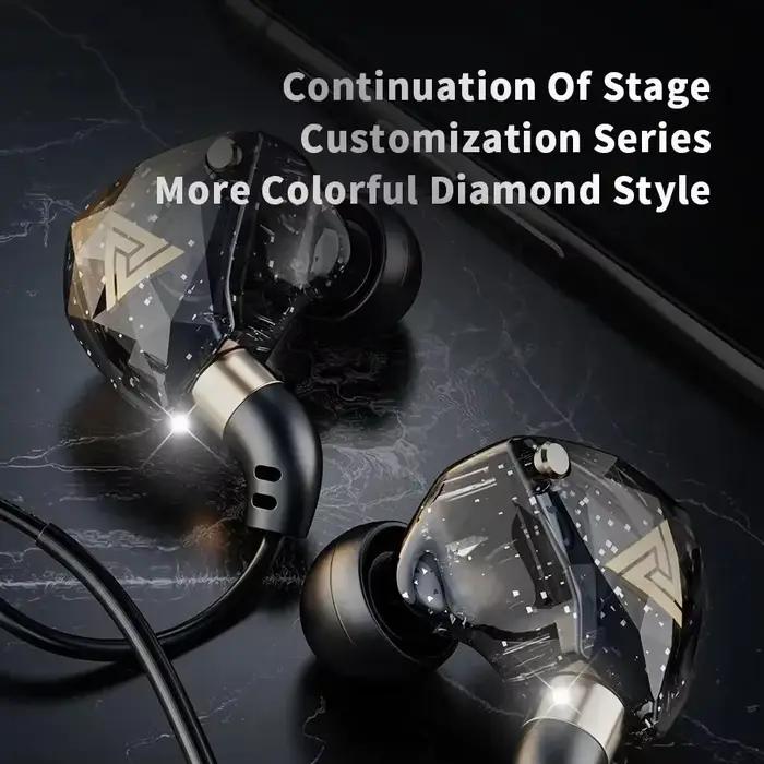 Ecouteurs dynamiques QKZ SK8 avec annulation du bruit pour gamers et audiophiles recherche de qualité sonore cristalline et confort d'utilisation intra-auriculaire