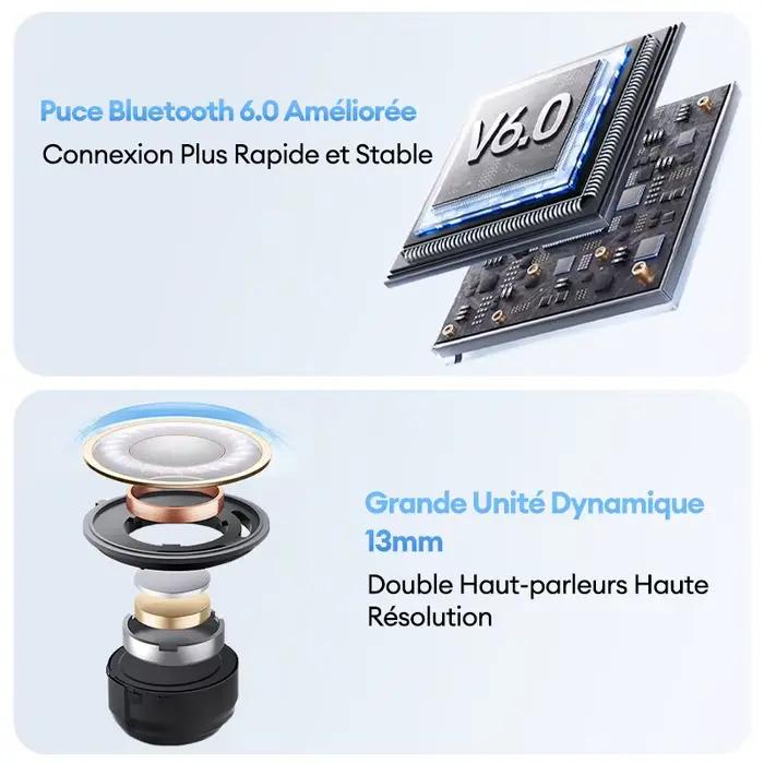 Original Lenovo LE209 sans fil Bluetooth 6.0 écouteur réduction du bruit Sport HiFi casque Ultra longue Endurance