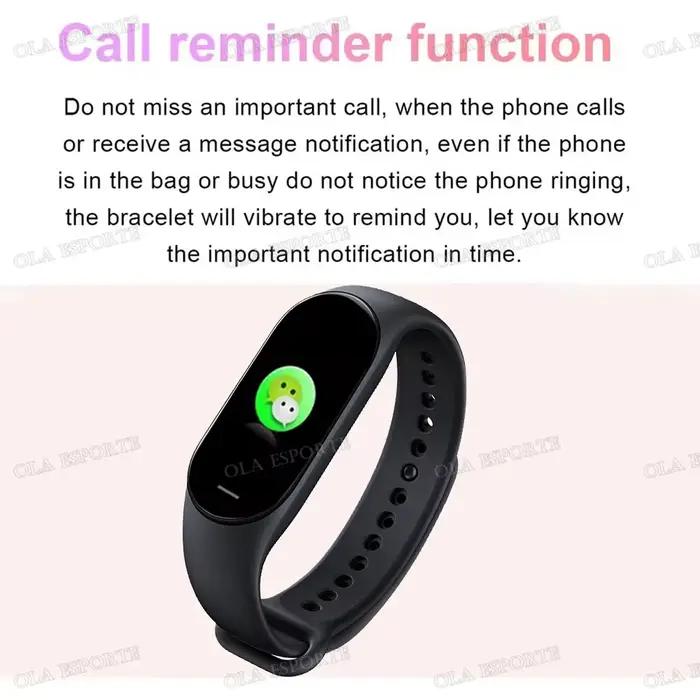Bandeau Sport Smartwatch Ola Esporte pour Suivi Fitness et Sommeil Bracelet Silicone Multilingue Surveillance Activités Sportives Occasions Spéciales