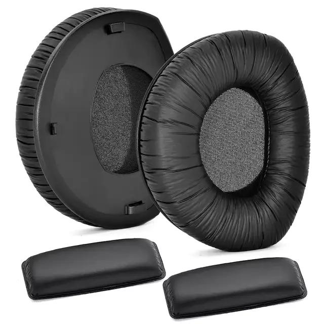 Coussinets d'oreille de remplacement en cuir pour casques Sennheiser RS110 RS160 RS170 RS180 HDR160 HDR170 HDR180 confort audio qualité sonore ```