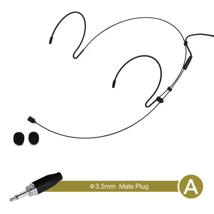 Double crochet d'oreille casque microphone sans fil avec deux couvercle de microphone pour homme et femme style unique conférence téléphonique occasions spéciales