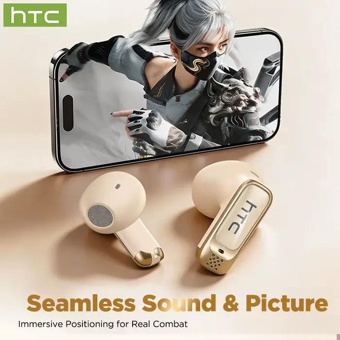 Écouteurs traducteurs IA HTC NE72 TWS à oreille ouverte