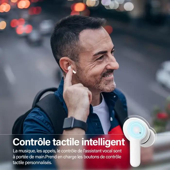 QCY – casque d'écoute intelligent sans fil T13
