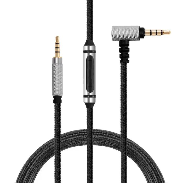 Câble d'extension de remplacement pour casques JBL Tune 600BTNC DUET NC BT 700BT 710BT 720BT 750BTNC 770NC en métal avec microphone et télécommande pour iPhone et Android occasions spéciales