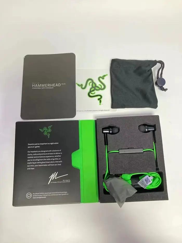 Razer – écouteurs intra-auriculaires filaire, casque d'écoute, martelhead Duo, Compatible avec Console, haute qualité