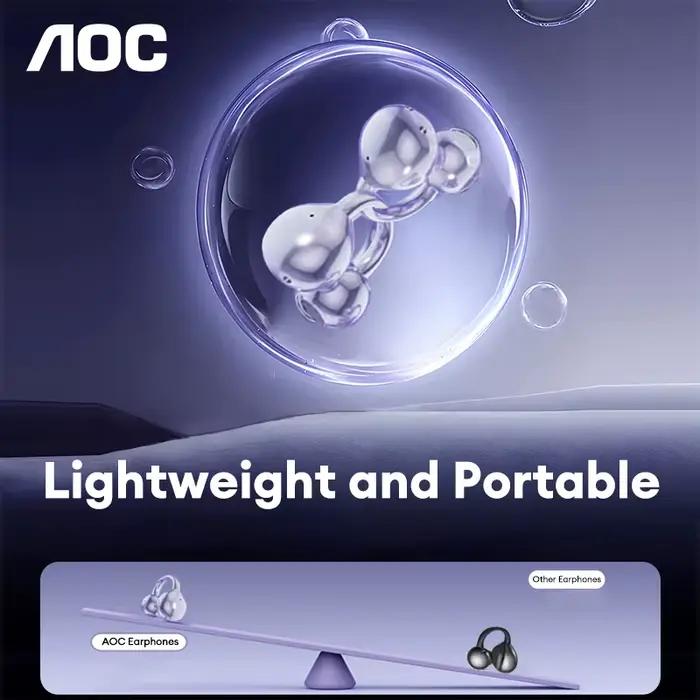 AI traduction écouteurs AOC oreille pince