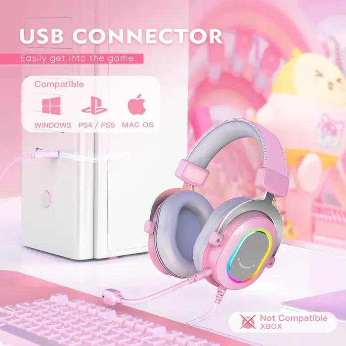 FIFINE – casque de jeu avec son Surround RGB/7.1