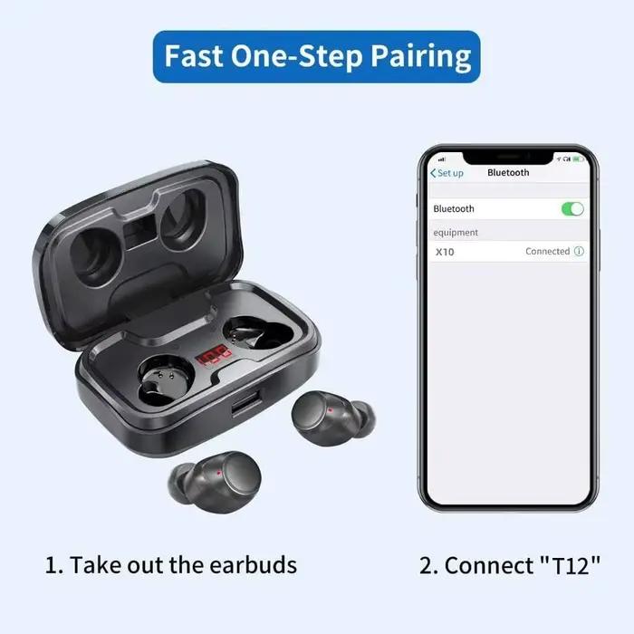 Écouteurs Bluetooth 5.4 sans fil 100h d'autonomie IPX7 résistants à la transpiration pour iPhone Android et ordinateur portable occasions quotidiennes et sportives