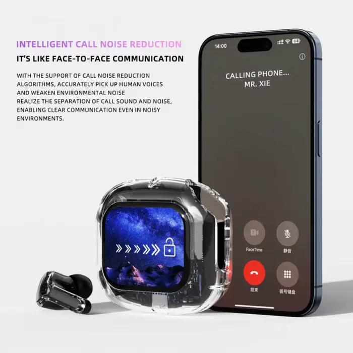 Air Max casques à écran tactile intelligent TWS dans l'oreille écouteurs de sport binaural pro stéréo bande sonore