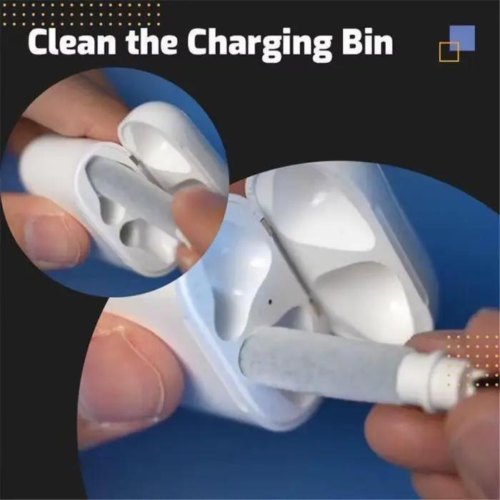 Kit de nettoyage pour écouteurs AirPods Pro Xiaomi Samsung brosse et stylo de nettoyage blanc noir pour maintenance écouteurs et étuis