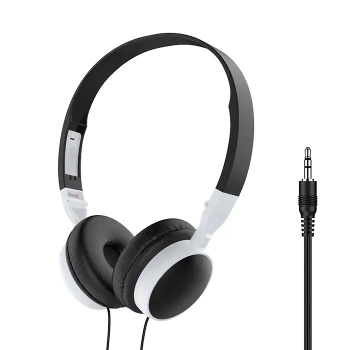 Universel 3.5mm filaire ordinateur casque pliable Portable musique jeu