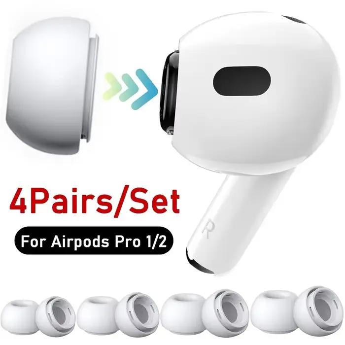 Embouts d'écouteurs de remplacement pour Airpods Pro 1 2 avec trou de réduction du bruit