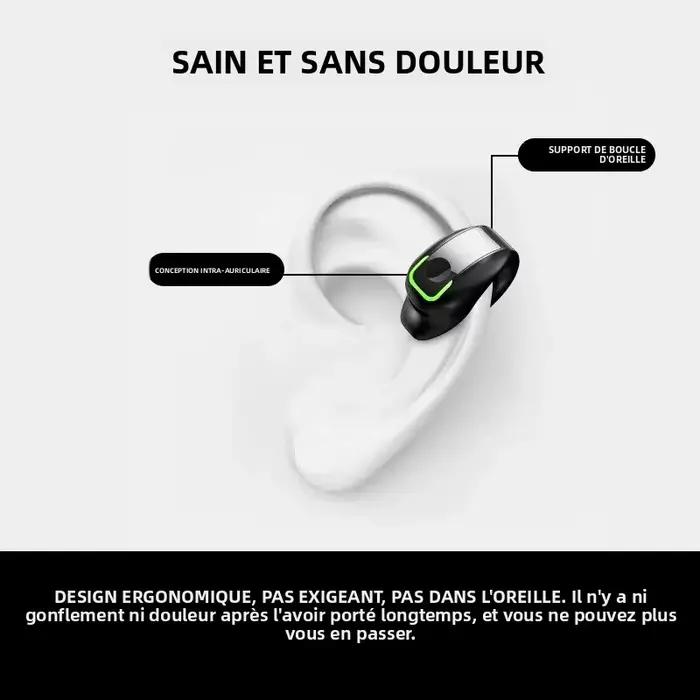 Écouteurs STTKGZD à Conduction Osseuse Sans Fil Bluetooth Haute Qualité TWS Auriculaires Sport Anti-Bruit
