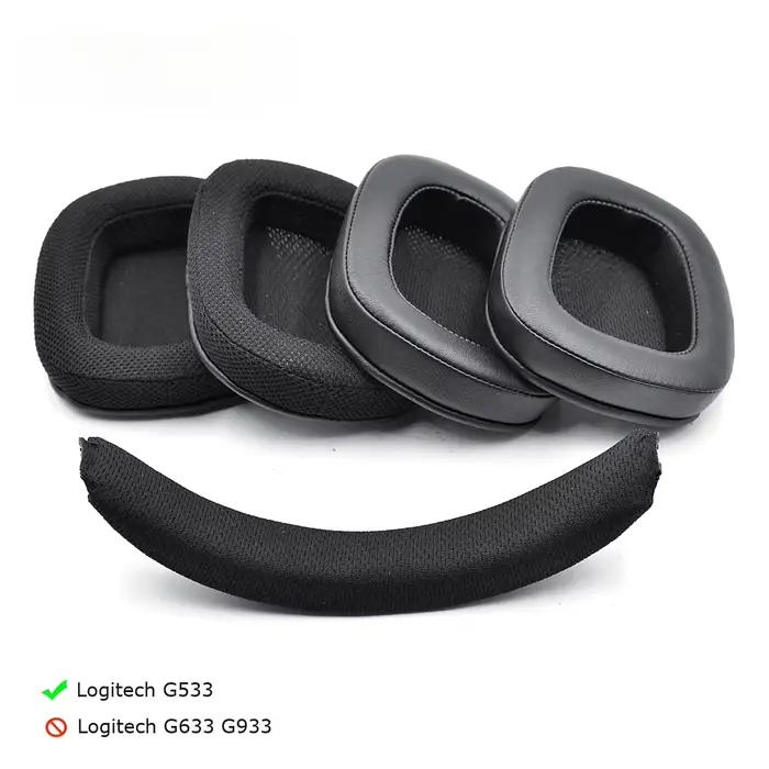 Coussinets d'oreille avec bandeau pour casque de jeu sans fil Logitech G533 G 533