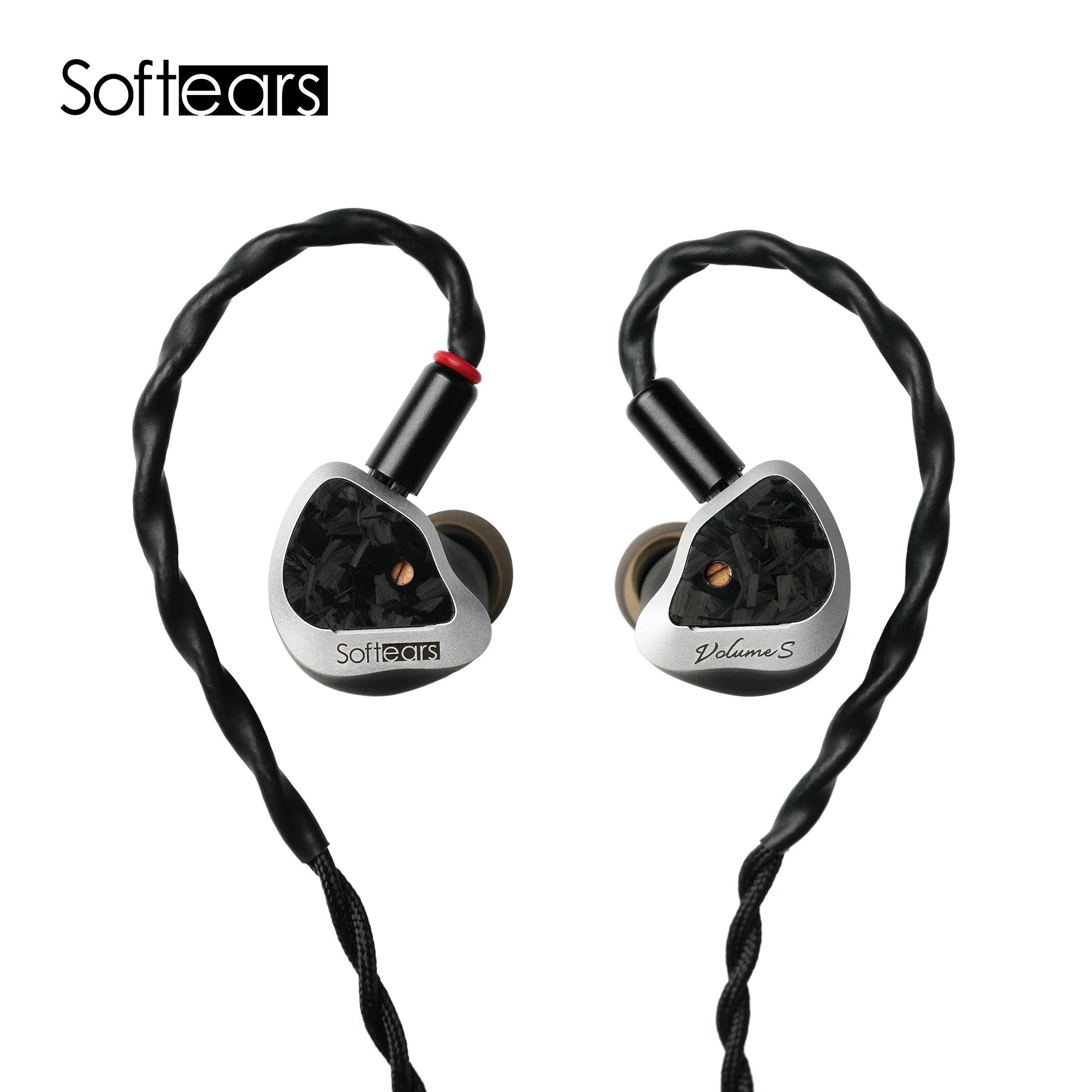Softears-Écouteurs Volume S, 1 esse + 1Passive esse + 2BA avec 3.5mm/4.4mm Interchangeables