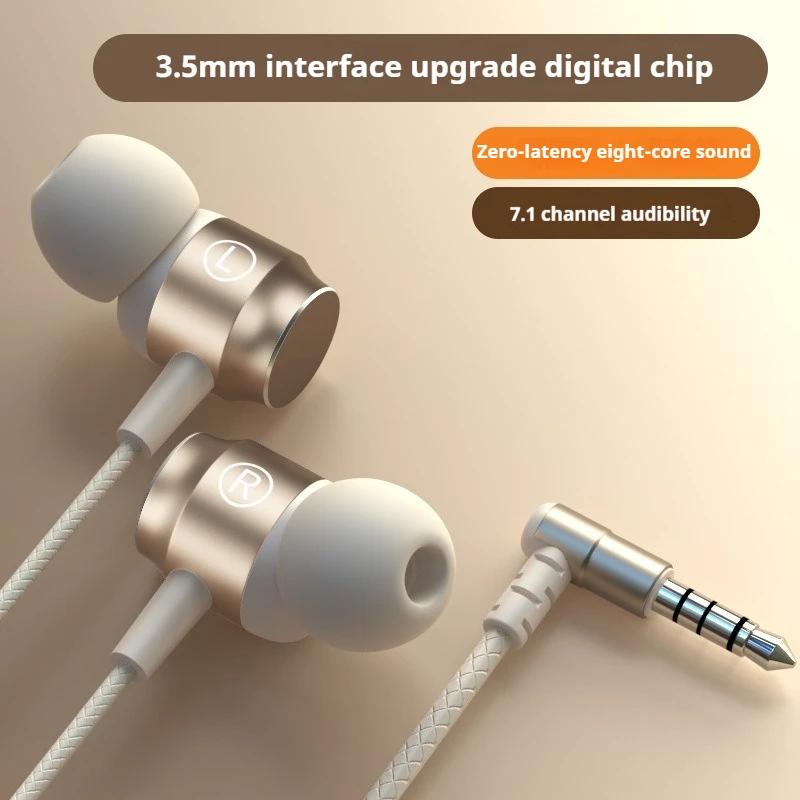Écouteurs intra-auriculaires filaires 6D, Design métallique, Type C et 3.5mm, pour Gamer, magnétique