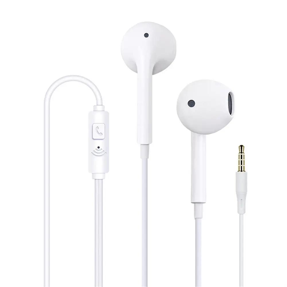 Casque filaire 3.5mm écouteurs intra-auriculaires avec Microphone pour téléphones mobiles haute défi