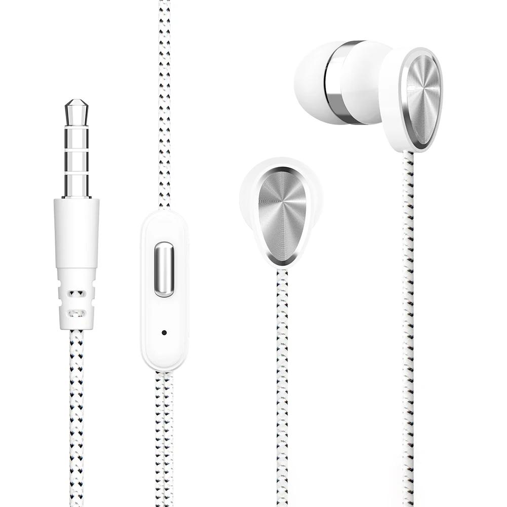 Écouteurs filaires stéréo intra-auriculaires, écouteurs de sport, électroplacage, jeu, rapBass, saun
