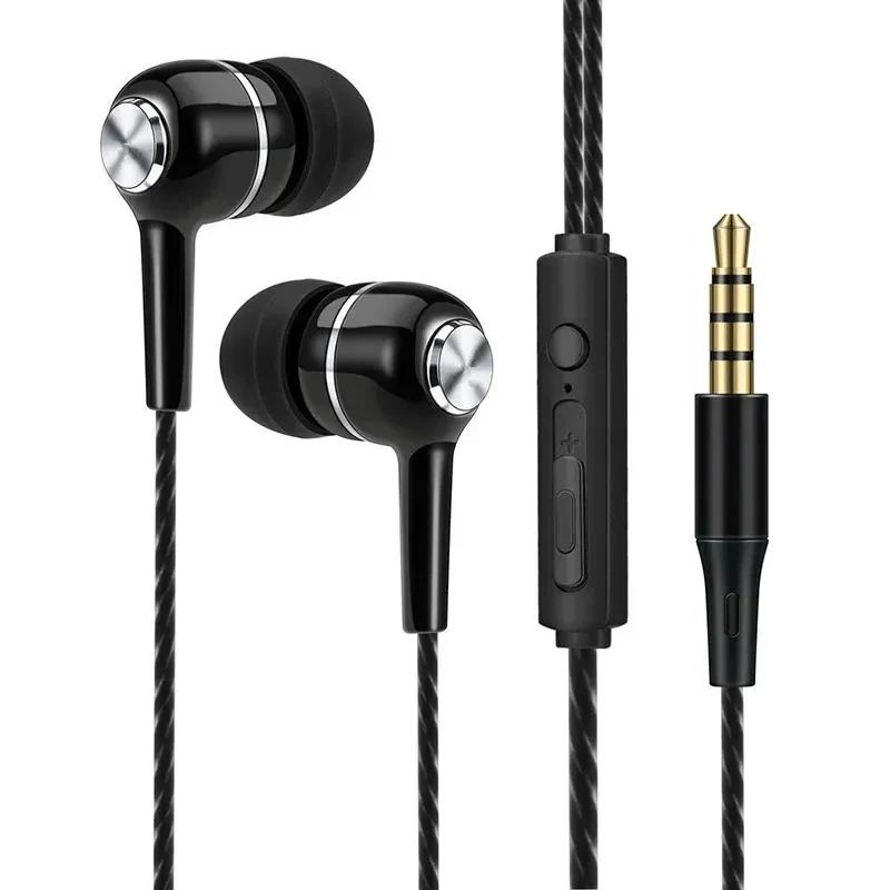 3.5mm casque filaire Sport écouteur dans l'oreille 3.5 Sport écouteurs casque micro musique