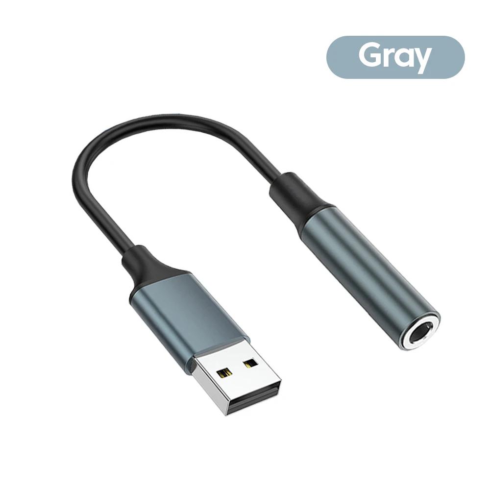 Adaptateur audio USB vers prise jack 3,5 mm, USB vers casque/microphone 3,5 mm, son stéréo externe p