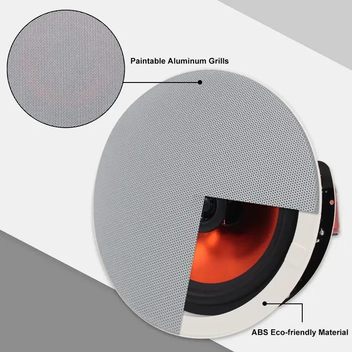 Herdio – haut-parleur Bluetooth de plafond de 6.5 pouces, 300W, système de haut-parleurs encastrés p