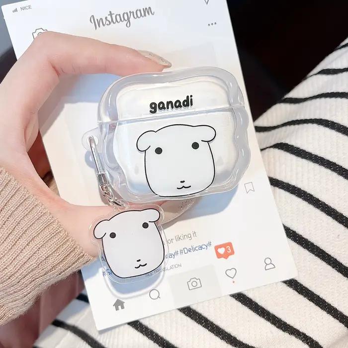 Étuis pour écouteurs Bluetooth avec motif de chiot mignon et chaton adorable, pour Apple Airpods 1 2