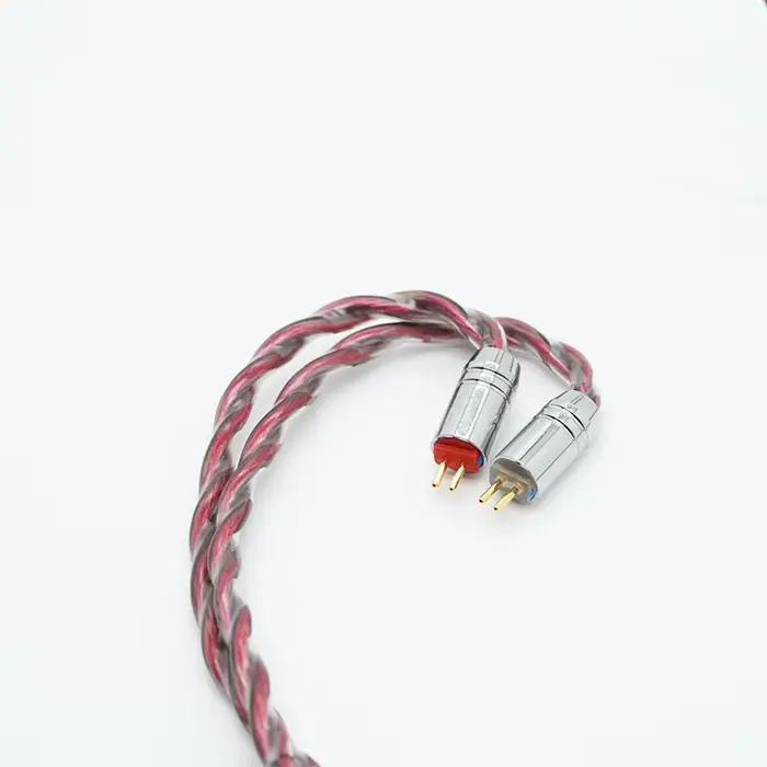 Câble IEM ivipQ-40 haute pureté Litz 7N OCC + Paralladium + graphène, câble pour écouteurs à trois é