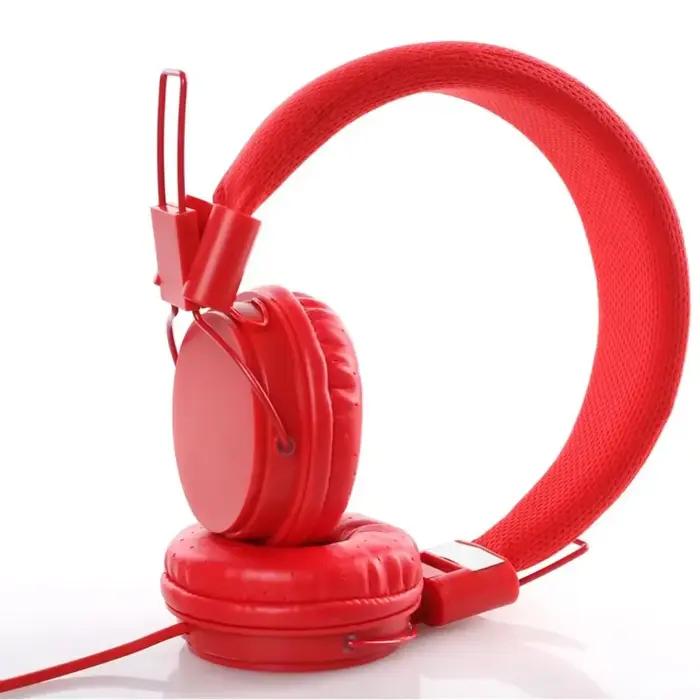 Nouveau ABS filaire oreille casque 11 couleurs filaire casque écouteur élégant bandeau écouteurs pou