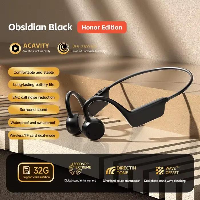 Nouveau Casque à Conduction Osseuse Bluetooth 5.4 avec Micro Étanche pour Exercice, Fitness, Natatio