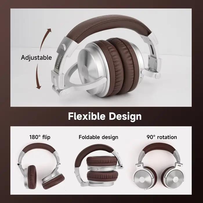 Oneodio mise à niveau Pro C sans fil Bluetooth 5.2 casque sur l'oreille Type C Sport Bluetooth casqu