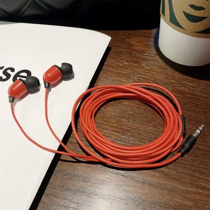 Écouteurs intra-auriculaires filaires de 3 mètres, oreillettes stéréo de haute qualité, Super basses