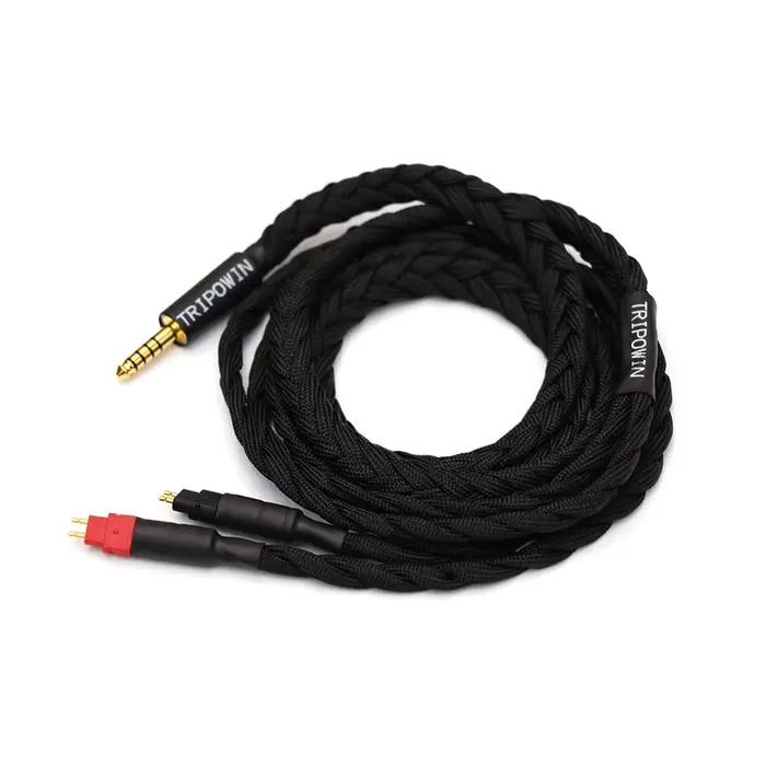 Pré-commande Tripowin GranVia 26AWG 36 brins x 4 cœurs câble de remplacement pour casque fait main p