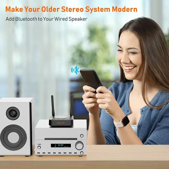 1Mii B06Pro+ – récepteur Bluetooth 5.1, adaptateur HiFi Audio aptX LL HD 3.5mm Aux LDAC pour télévis