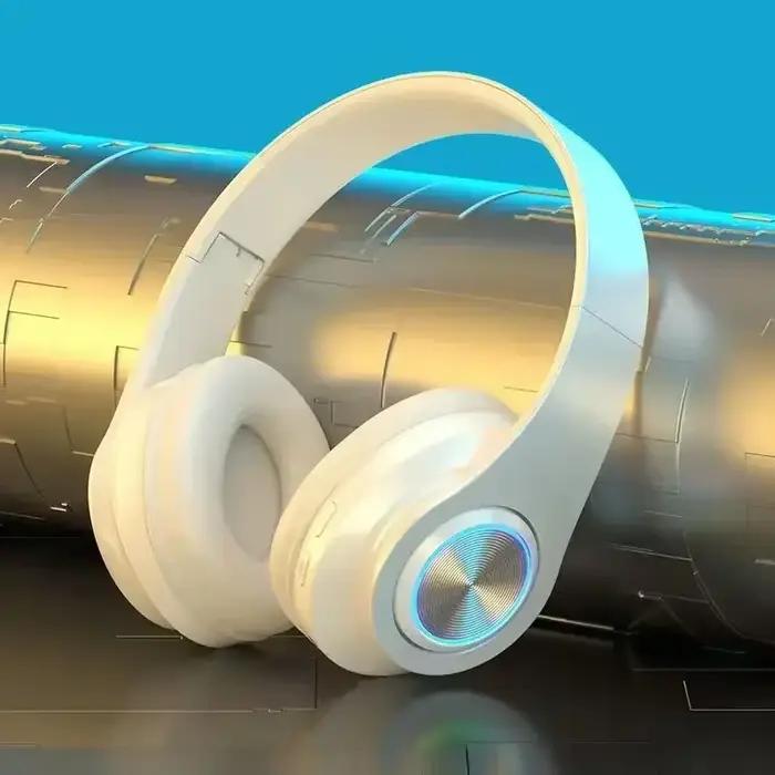 Casques Gamer casque Bluetooth Surround son stéréo sans fil écouteur USB avec MicroPhone lumière col
