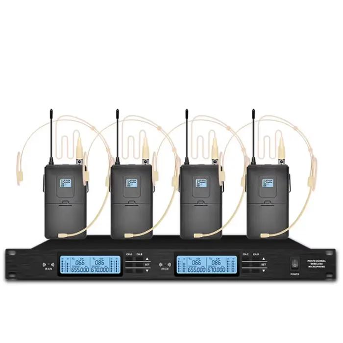 Système de chaudière sans fil UHF professionnel, portable, karaoké à domicile, fête, scène