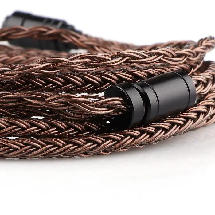 Tripowin – câble hi-fi IEM 32awg sans oxygène OFC ambre, avec prise Interchangeable 2.5mm 3.5mm 4.4m