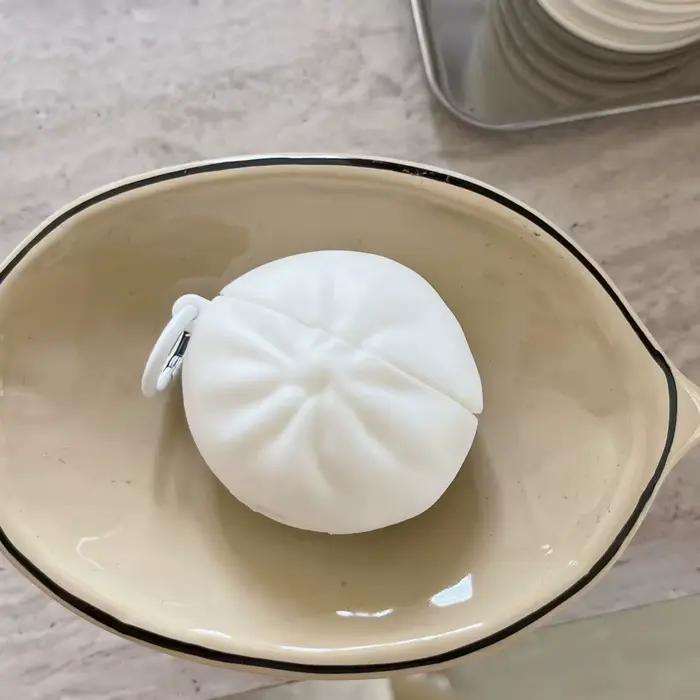 Étui pour écouteurs AirPods Pro2 4 3 2 1 Pro, chignon 3D Xiaolongbao, protection en Silicone avec pe