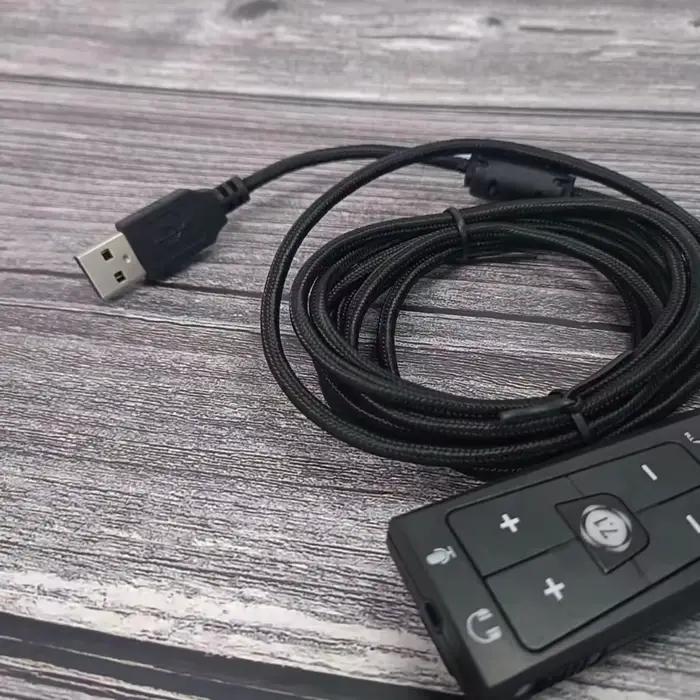Carte son stéréo externe USB vers prise jack 7.1mm pour microphone, pour HyperX Cloud2 3.5