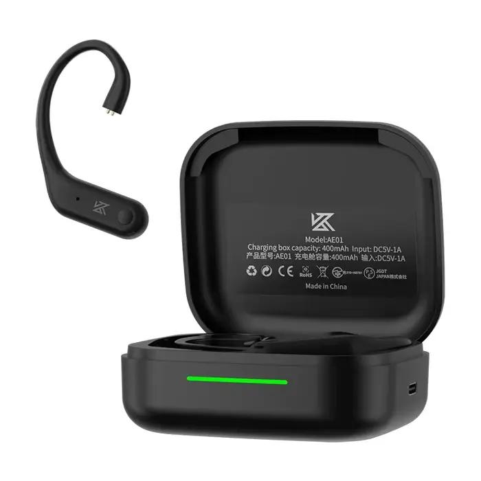 KZ AE01 – crochet d'oreille sans fil, câble pour écouteurs Bluetooth 5.4, avec étui de chargement, c