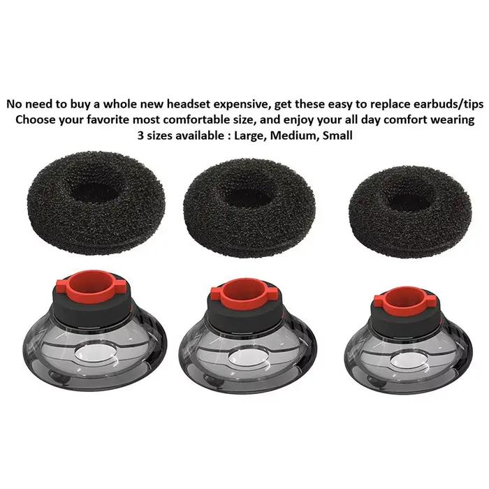 Kit d'embouts d'écouteurs pour casque compatible Bluetooth Communautés tronics Voyager 5200, 6 pièce