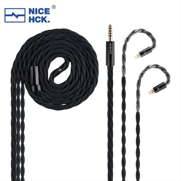 NICEHCK-Câble de remplacement pour écouteurs, Meetbrûleur, alliage de cuivre plaqué argent, ODavid p