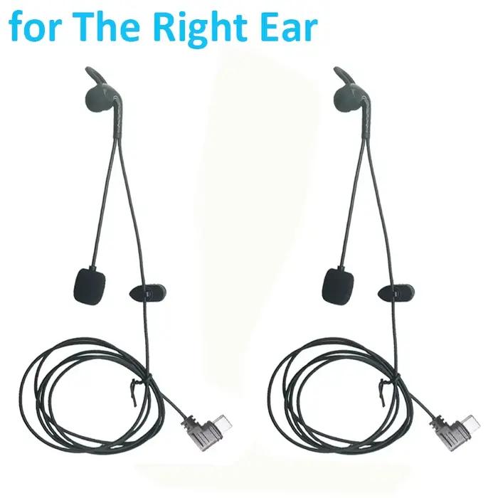 2 écouteurs intra-auriculaires EJEAS avec interface Type-C, compatibles avec les casques de moto V6p