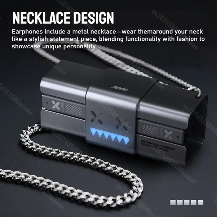Écouteurs Bluetooth 5.4 Zombiescat B10 -45dB ANC avec suppression active du bruit, design collier, b