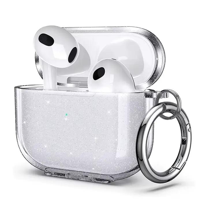 Étui Airpods Pro/Pro2/3/4, accessoires pour écouteurs, housse de casque Bluetooth sans fil, paillett