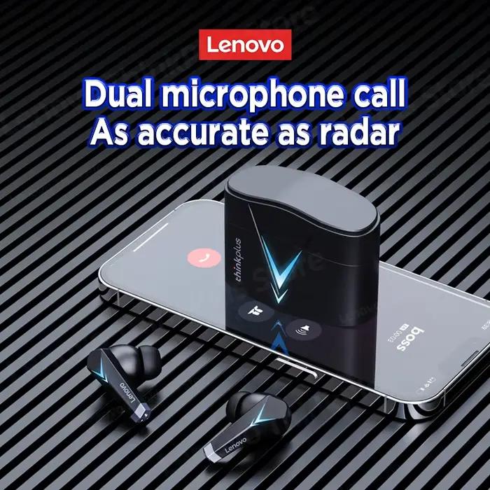 Lenovo-Écouteurs sans fil Bluetooth LP6 TWS, casque de jeu, stéréo, suppression du bruit surround, l